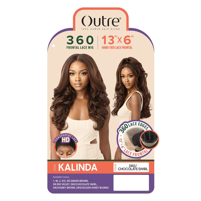 KALINDA | Outre Human Hair Blend 13x6 HD Lace Frontal Wig - Hair to Beauty.