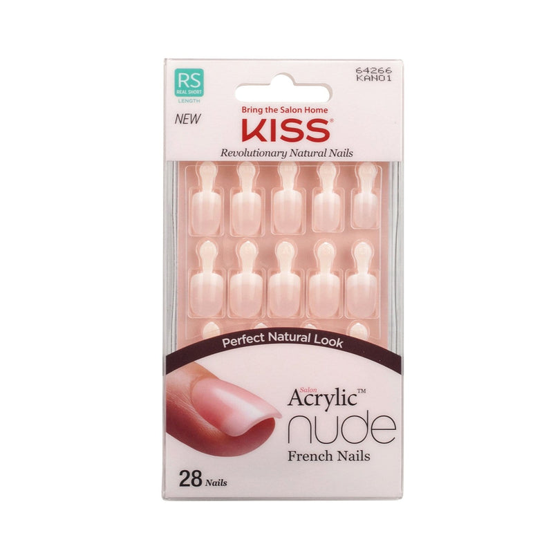KISS | Salon Acrylic French Nude Nails KAN01 Breathtaking | Hair to Beauty.
