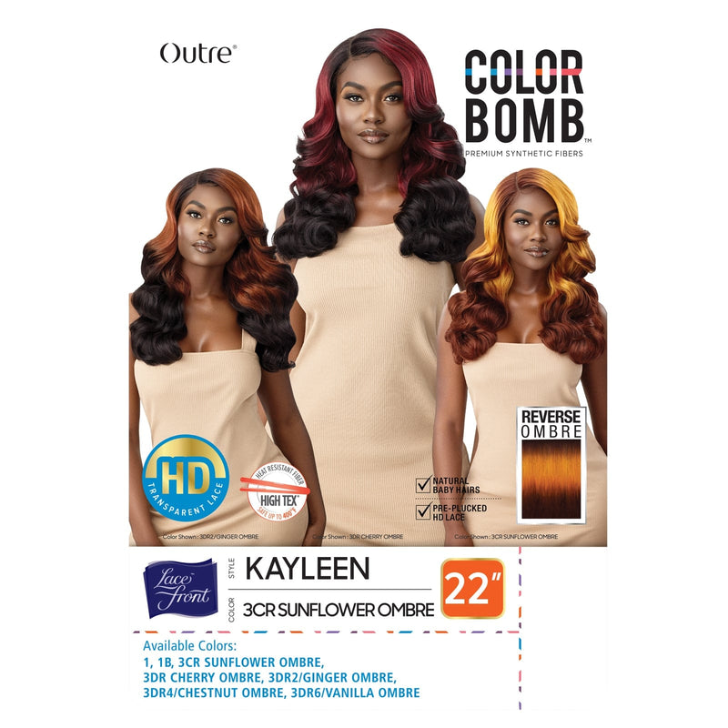 KAYLEEN | Outre Color Bomb Synthetic HD Lace Front Wig - Hair to Beauty.