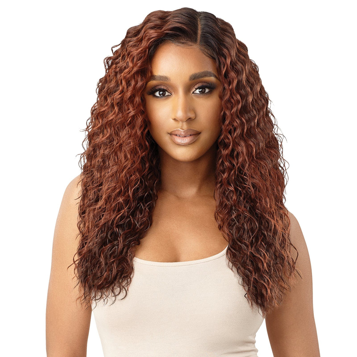 KEOLA Outre Sleek Lay Part Synthetic Lace Front Wig Hair to Beauty