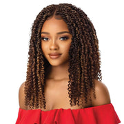 KINKY BOHO PASSION WATERWAVE 18 | X-Pression Twisted Up Synthetic 4X4 Swiss Lace Front Braid Wig | Hair to Beauty.