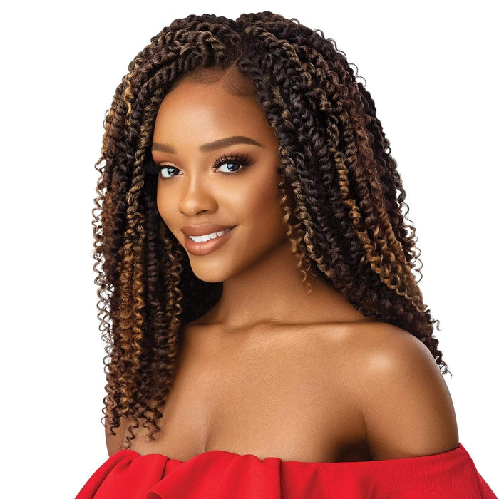 KINKY BOHO PASSION WATERWAVE 18 | X-Pression Twisted Up Synthetic 4X4 Swiss Lace Front Braid Wig | Hair to Beauty.