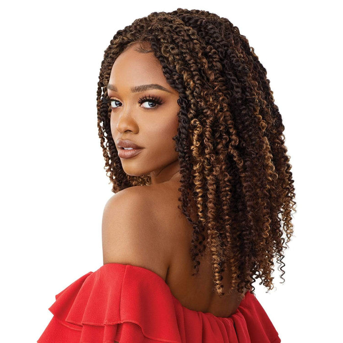 KINKY BOHO PASSION WATERWAVE 18 | X-Pression Twisted Up Synthetic 4X4 Swiss Lace Front Braid Wig | Hair to Beauty.