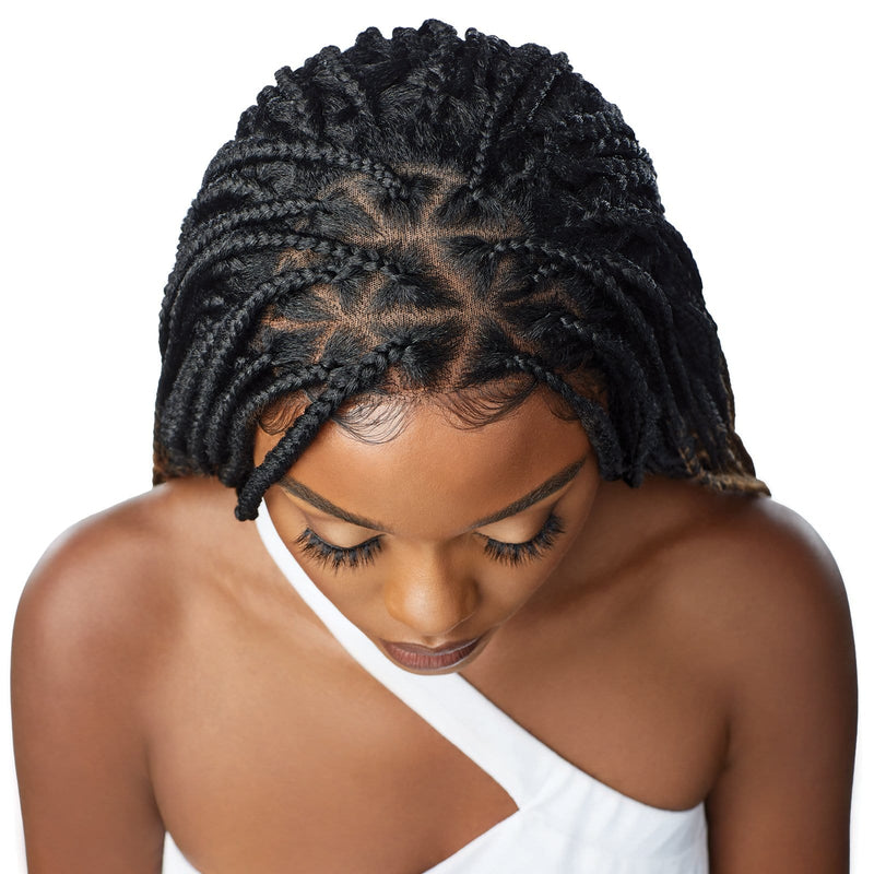 KNOTLESS TRIANGLE PART BRAIDS | Outre Pre-Braided Synthetic HD Lace Front Wig | Hair to Beauty.
