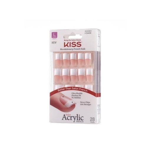 KISS | Salon Acrylic French Nails KSA08 | Hair to Beauty.