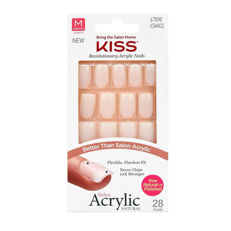 KISS | Salon Acrylic French Nails KSAN02 Medium | Hair to Beauty.