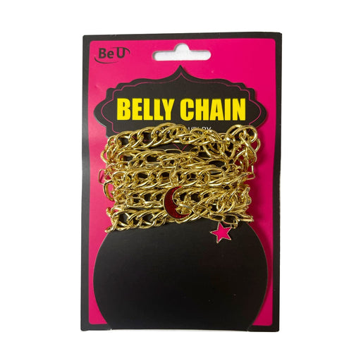 BE U | Big Belly Chain Body Jewelry Red Moon, Planet, & Star - Hair to Beauty.