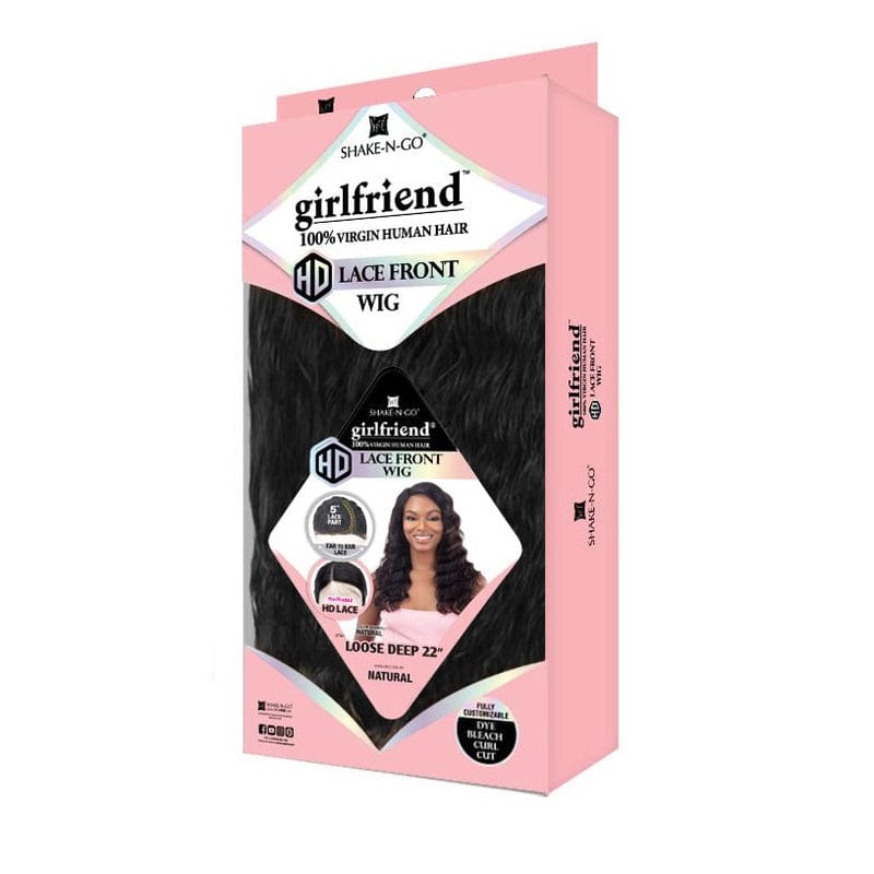 LOOSE DEEP 22" | Shake-N-Go Girl Friend Virgin Human Hair HD Lace Front Wig | Hair to Beauty.