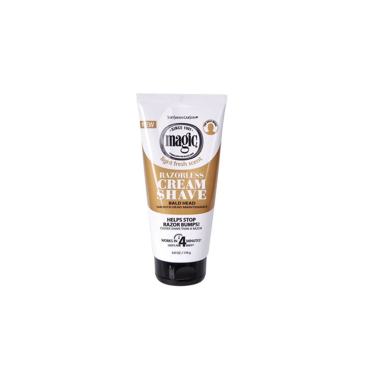 MAGIC SHAVE - Razorless Cream Shave Smooth for Bald Head Maintenance 6 ...