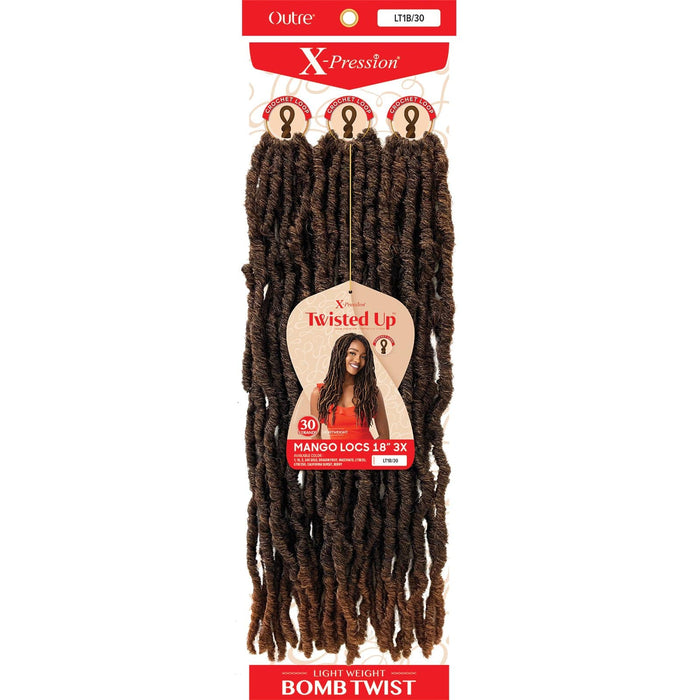 MANGO LOCS 18″ 3X | Twisted Up Synthetic Braid | Hair to Beauty.