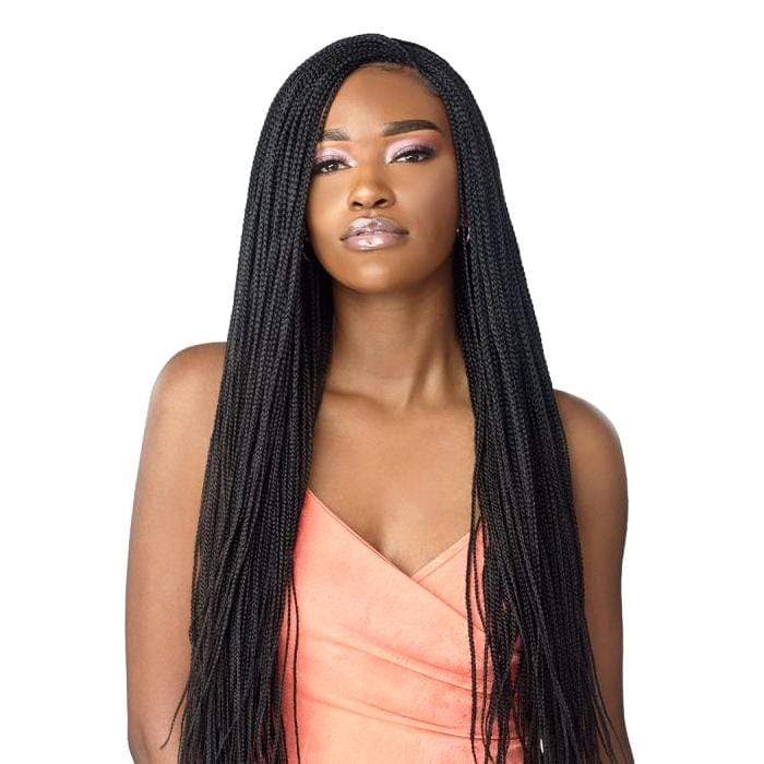 MICRO BOX BRAID 28″ | Cloud9 Synthetic 4X4 Swiss Hand-Braided Lace Wig | Hair to Beauty.
