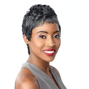 MONA | Empire Salt & Pepper Human Hair Wig | Hair to Beauty.