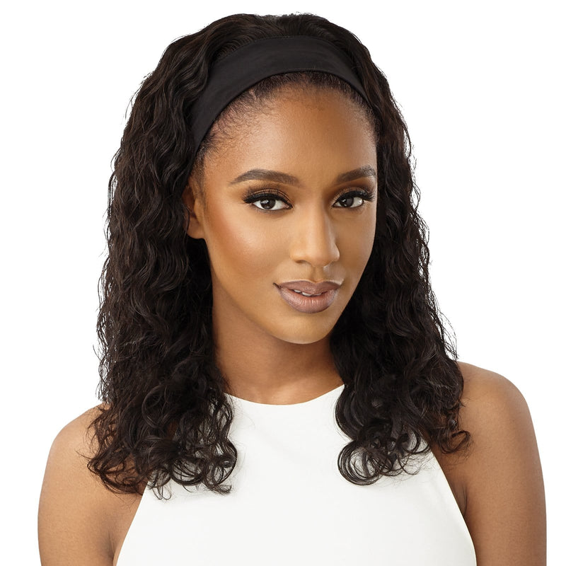 NATURAL WAVE 18" | Outre Human Hair Headband Wig | Hair to Beauty.
