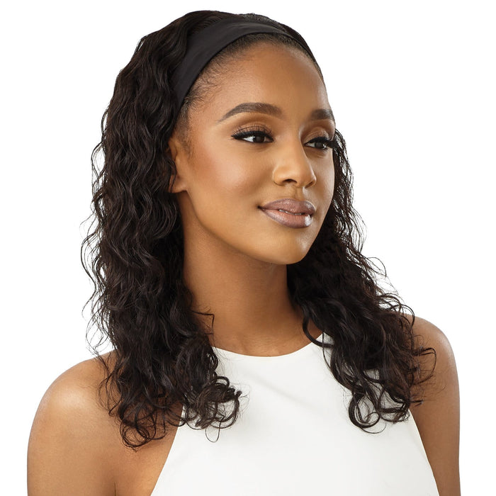NATURAL WAVE 18" | Outre Human Hair Headband Wig | Hair to Beauty.