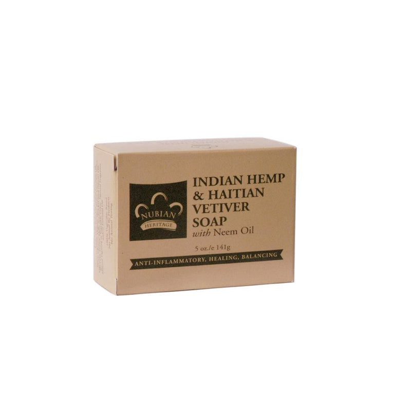 NUBIAN HERITAGE | Indian Hemp & Haitian Vetiver Soap 5oz | Hair to Beauty.