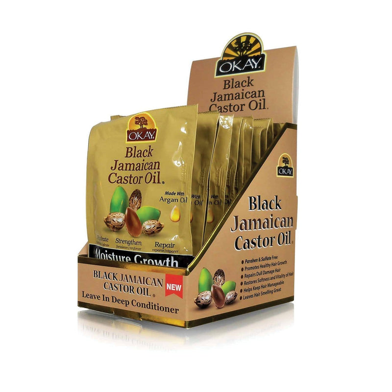 OKAY | Black Castor Leave-In Packettes 1.5oz | Hair to Beauty.