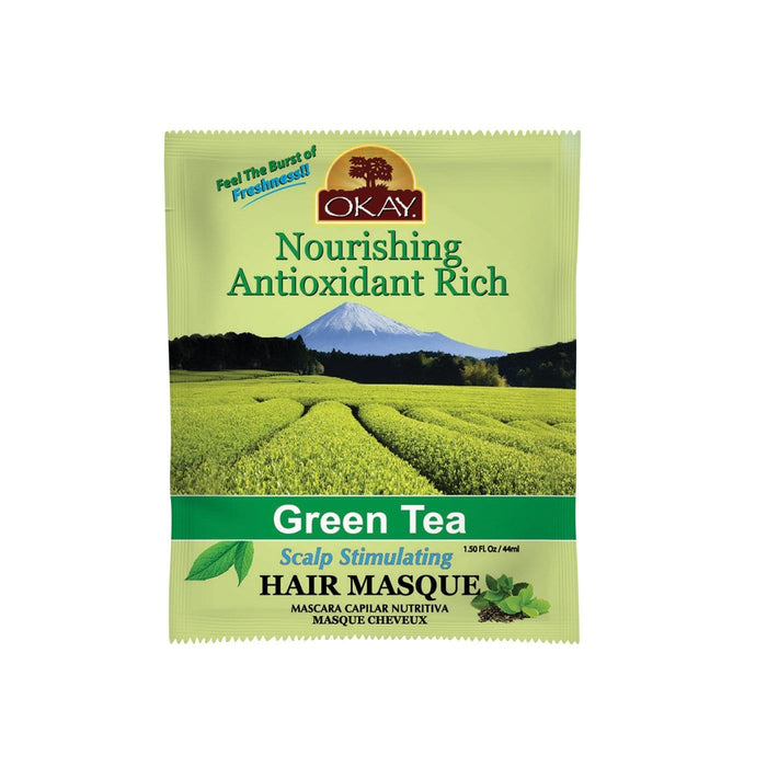OKAY | Hair Masque Packettes Green Tea 1.5oz | Hair to Beauty.