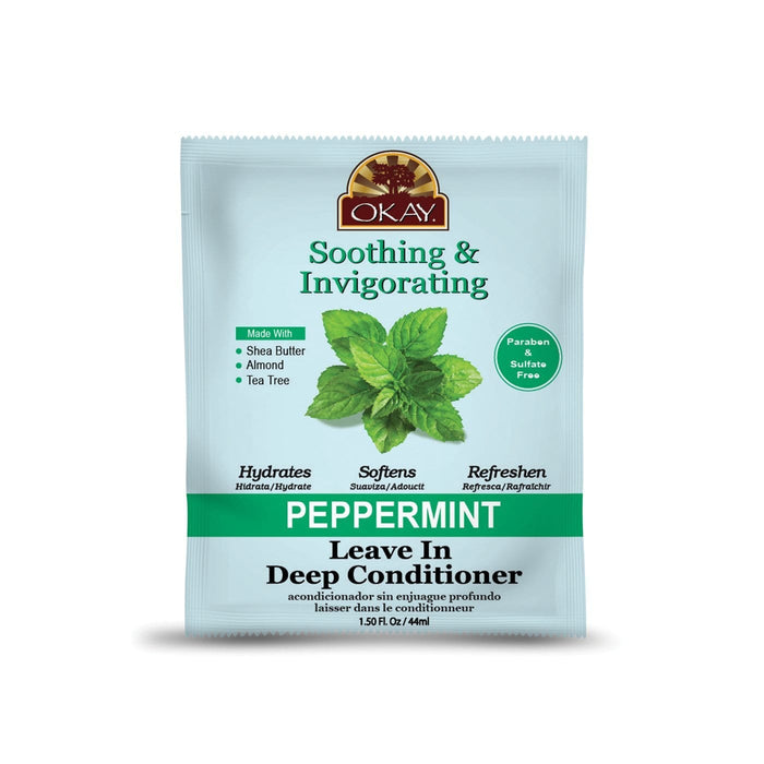 OKAY | Peppermint Leave-In Packettes 1.5oz | Hair to Beauty.