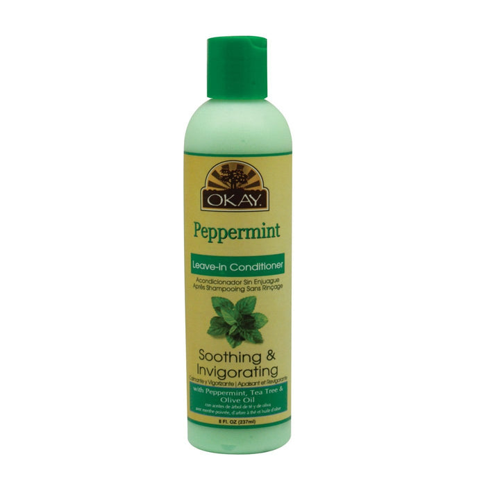 OKAY | Peppermint Leave-In Conditioner 8oz | Hair to Beauty.