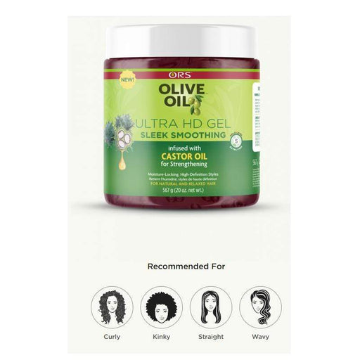 ORGANIC ROOT STIMULATOR | Olive Oil Ultra HD Gel Sleek Smoothing 20oz | Hair to Beauty.