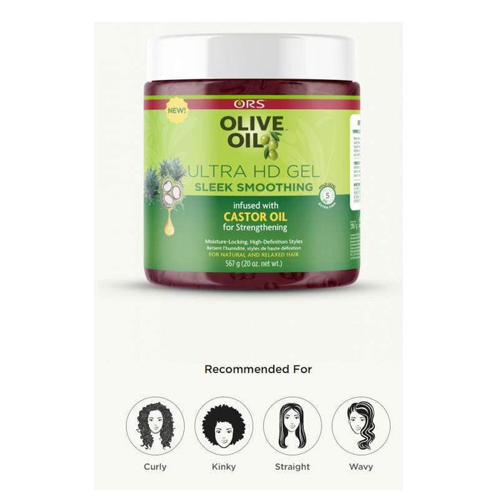 ORGANIC ROOT STIMULATOR  Olive Oil Ultra HD Gel Sleek Smoothing 20oz —  Hair to Beauty