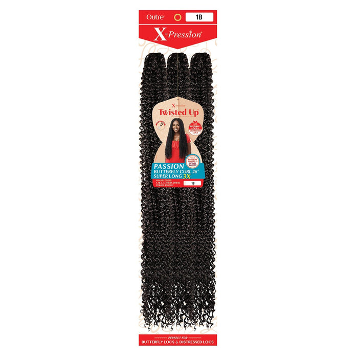 PASSION BUTTERFLY CURL 26" SUPERLONG 3X | Outre X-pression Twisted Up Synthetic Braid | Hair to Beauty.