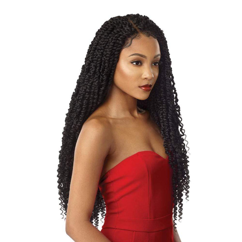 PASSION TWIST 28" | X-Pression Twisted Up Lace Front Braid Wig | Hair to Beauty.