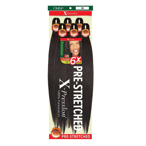 6X X-PRESSION 52" | Outre Pre-Stretched Kanekalon Braid | Hair to Beauty.