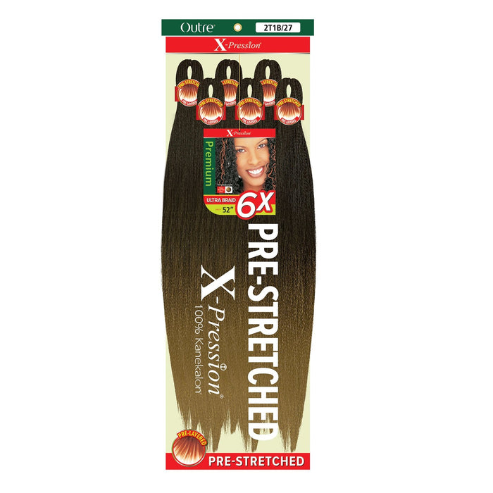 6X X-PRESSION 52" | Outre Pre-Stretched Kanekalon Braid | Hair to Beauty.