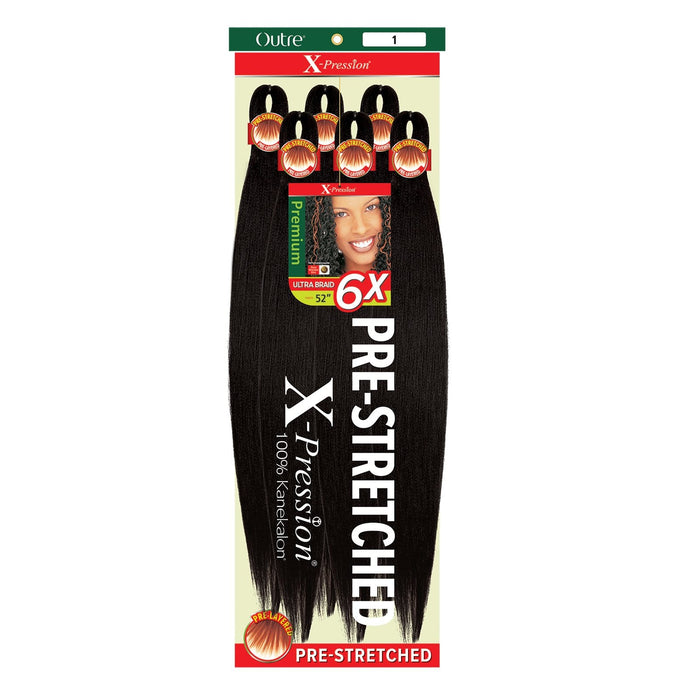 6X X-PRESSION 52" | Outre Pre-Stretched Kanekalon Braid | Hair to Beauty.