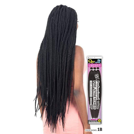 3X PROFESSIONAL PRE-STRETCHED 28" | Que Synthetic Braid | Hair to Beauty.