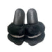 BE U | Fur Sandal with Rhinestone | Hair to Beauty.