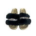 BE U | Fur Sandal with Rhinestone | Hair to Beauty.