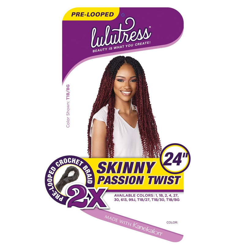 2X SKINNY PASSION TWIST 24" | Lulutress Synthetic Crochet Braid | Hair to Beauty.