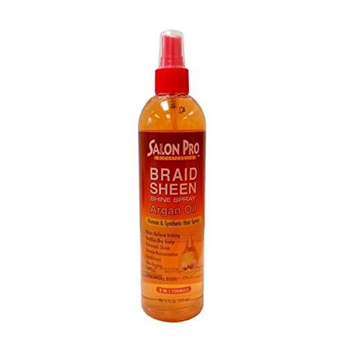 SALON PRO | Braid Sheen Argan Oil Human & Synthetic Hair Spray 12oz | Hair to Beauty.