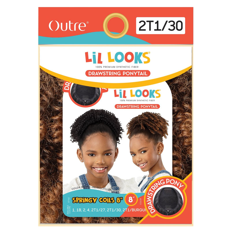 SPRINGY COILS 8″ | Outre LiL Looks Drawstring Ponytail - Hair to Beauty.