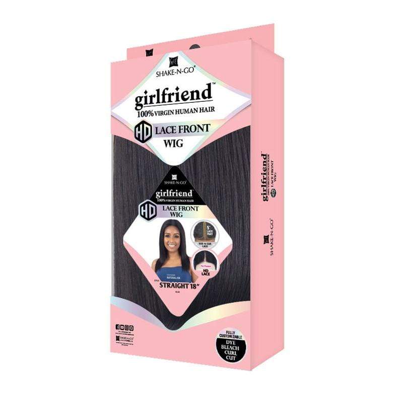 STRAIGHT 18" | Girl Friend Virgin Human Hair HD Lace Front Wig | Hair to Beauty.