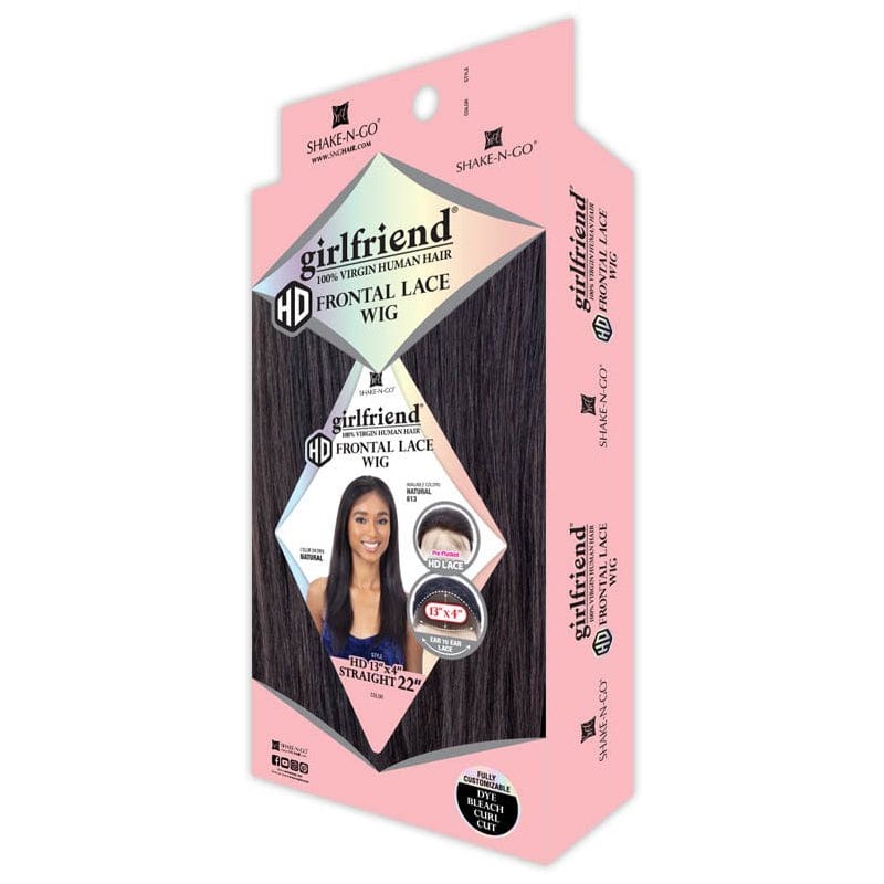 13"X4" STRAIGHT 22" | Shake-N-Go Girl Friend Virgin Human Hair HD Lace Frontal Wig | Hair to Beauty.