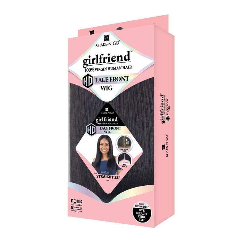 STRAIGHT 22" | Girl Friend Virgin Human Hair HD Lace Front Wig | Hair to Beauty.