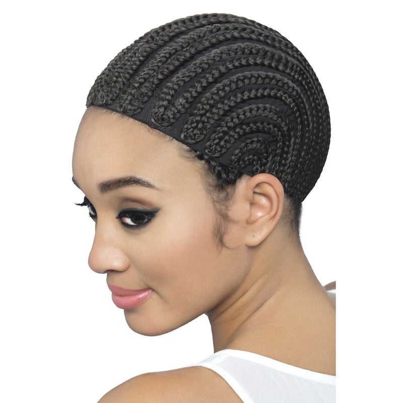 STRAIGHT BACK CORNROW CAP WITH COMBS | Synthetic Pro Cap | Hair to Beauty.