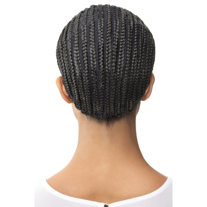 STRAIGHT BACK CORNROW CAP WITH COMBS | Synthetic Pro Cap | Hair to Beauty.