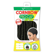 STRAIGHT BACK CORNROW CAP WITH COMBS | Synthetic Pro Cap | Hair to Beauty.
