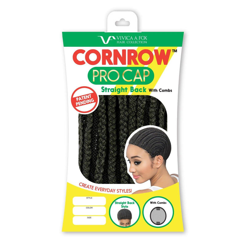 STRAIGHT BACK CORNROW CAP WITH COMBS | Synthetic Pro Cap | Hair to Beauty.