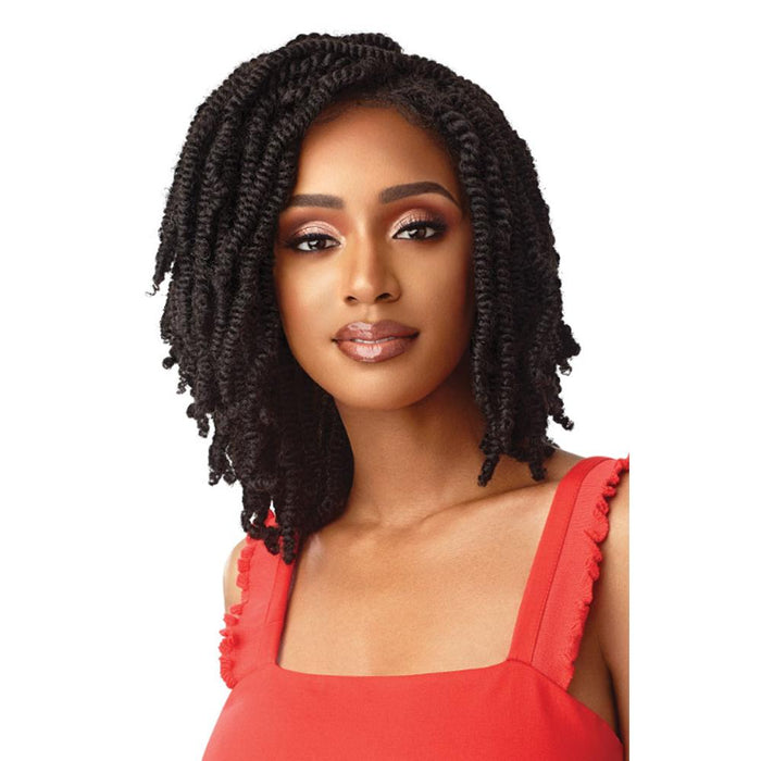 STRAIGHT BOMB TWIST 14 | X-Pression Twisted Up Lace Front Braid Wig | Hair to Beauty.