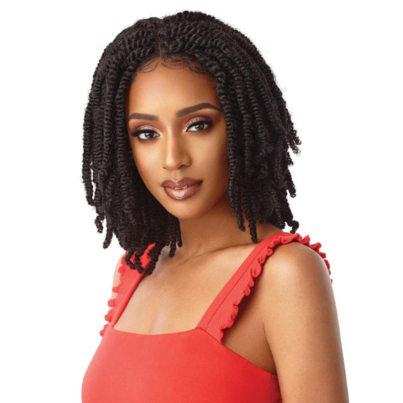 STRAIGHT BOMB TWIST 14 | X-Pression Twisted Up Lace Front Braid Wig | Hair to Beauty.