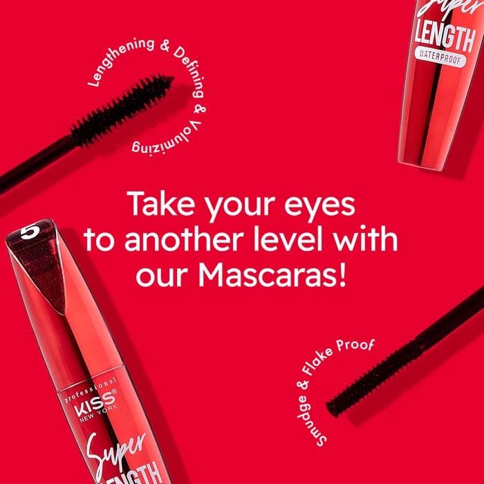 KISS NEW YORK PROFESSIONAL | Super Length Mascara | Hair to Beauty.