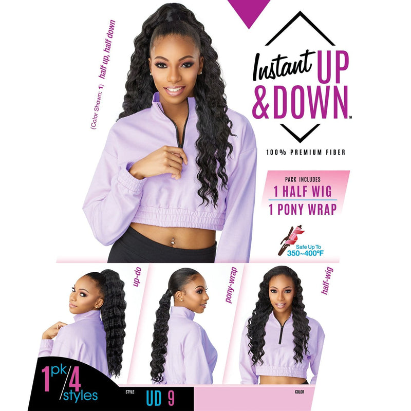 UD 9 | Instant Up & Down Synthetic Pony Wrap Half Wig | Hair to Beauty.