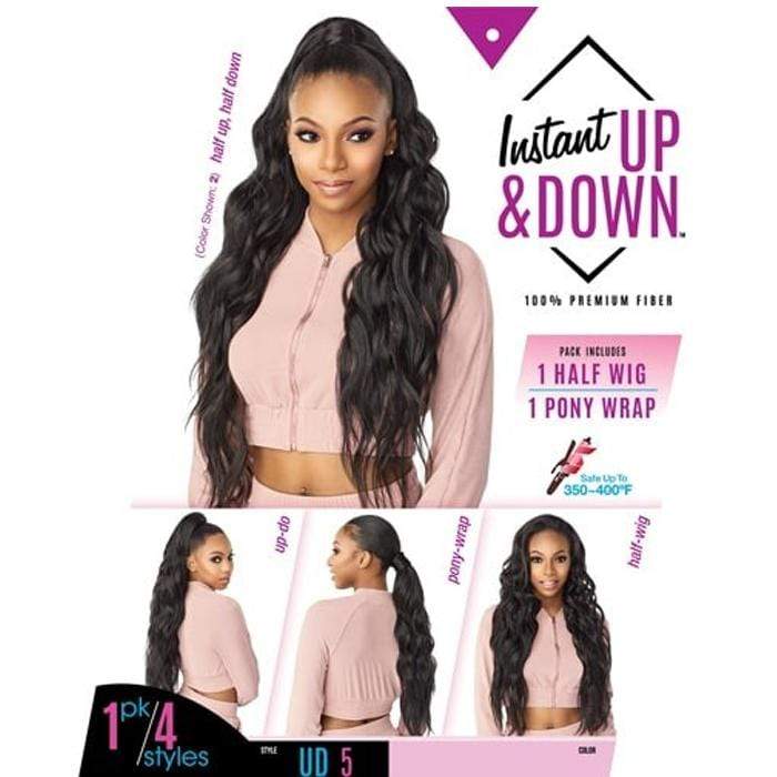 UD 5 | Instant Up & Down Synthetic Pony Wrap Half Wig | Hair to Beauty.