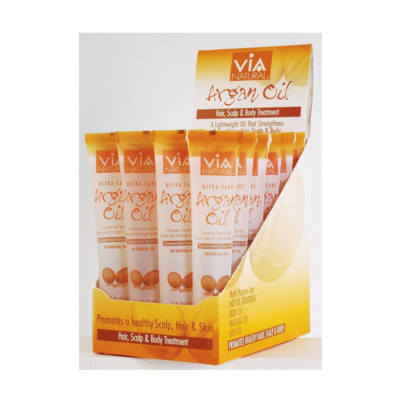 VIA NATURAL | Oil for Hair, Scalp & Body Treatment Argan Oil 1.5oz | Hair to Beauty.