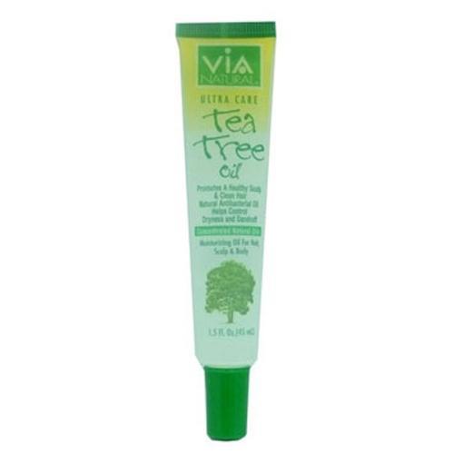VIA NATURAL | Oil for Hair, Scalp & Body Treatment Tea Tree Oil 1.5oz | Hair to Beauty.